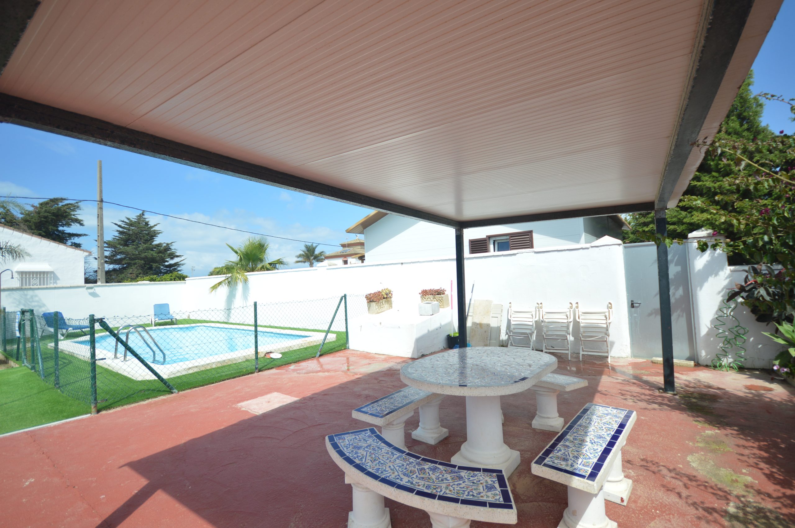 Casa María del Mar Palmar | Chalet con piscina privada en el Palmar